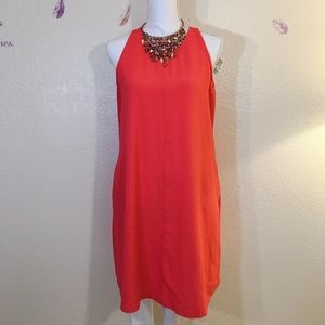 Maurices Coral color dress.